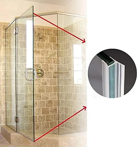 Dalrun Flexible Shower Door Side Seal Strip 100 Inch for 3/8" Frameless Glass | Long-lasting Silicone Seal thumbnail 8
