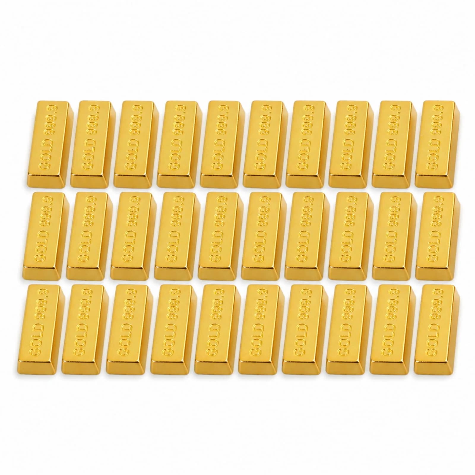 jojofuny Miniature Toy Furnishing 30 pcs | Gold Mini Model for Dollhouses, Kids & Collectors