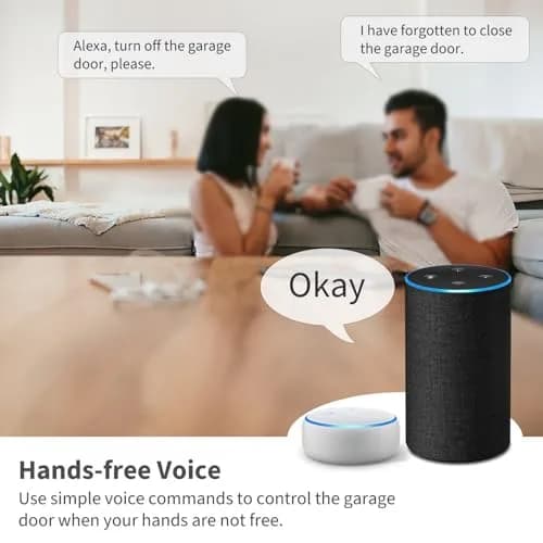Dioche Smart Garage Door Opener Controller with Tuya Smart Life App Control & Voice Commands | 100-240V thumbnail 5