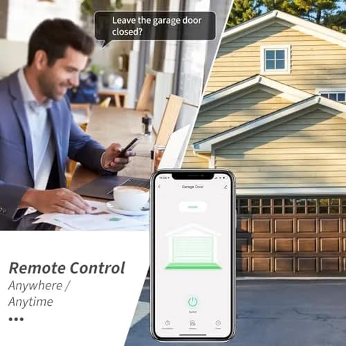 Dioche Smart Garage Door Opener Controller with Tuya Smart Life App Control & Voice Commands | 100-240V thumbnail 2