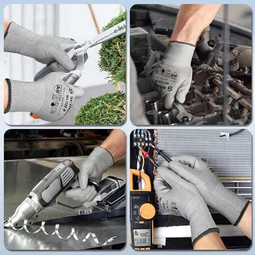 Schwer AR7120 Cut Resistant Work Gloves XL | ANSI A7 Cut Level, 3 Pairs thumbnail 5