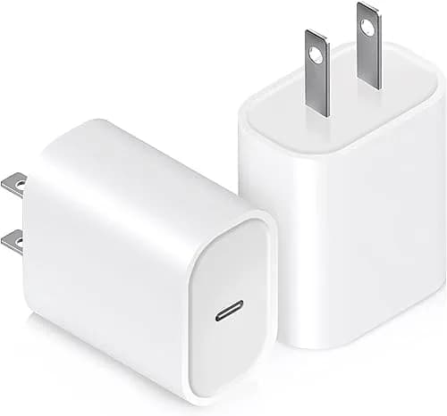 Ocupwei USB C Charger Block 20W | Fast Charging Wall Adapter for iPhone & Devices (2 Pack) thumbnail 1
