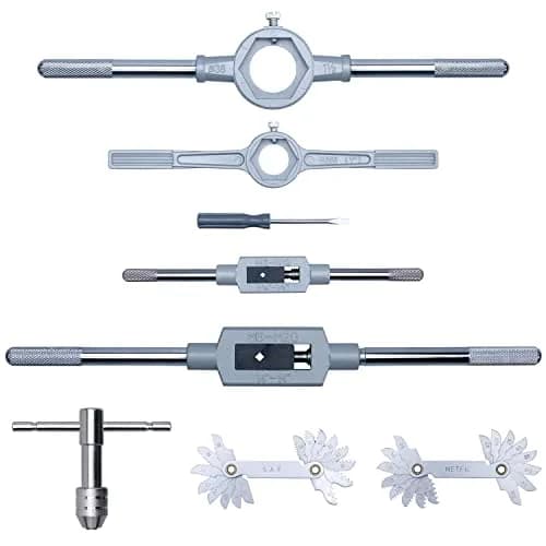 EFFICERE 86-Piece Master Tap and Hex Die Set | 3mm-16mm (M3-M16) & #4-5/8" SAE thumbnail 4