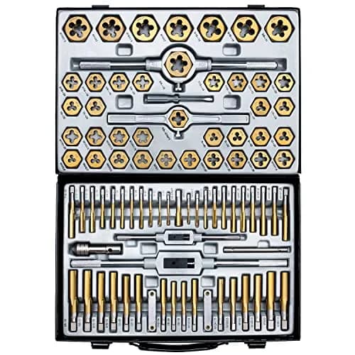 EFFICERE 86-Piece Master Tap and Hex Die Set | 3mm-16mm (M3-M16) & #4-5/8" SAE thumbnail 2