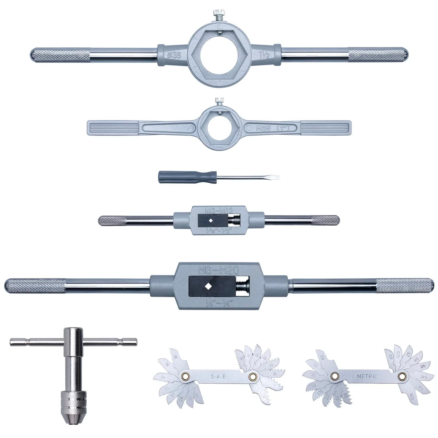EFFICERE 86-Piece Master Tap and Hex Die Set | 3mm-16mm (M3-M16) & #4-5/8" SAE - view 4