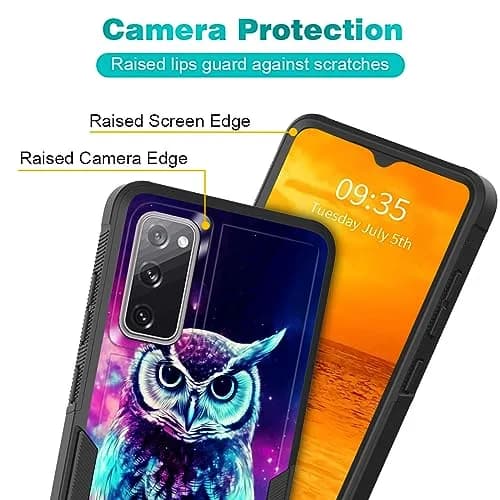 KJFHDJFDH Galaxy S20 FE 5G Case Dual Layer Shockproof 6.5 Inch | Rugged Heavy Duty Protection thumbnail 3