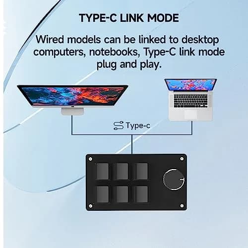 SIKAI CASE Programmable Macro Keyboard 6 Keys with Knob | Hot-Swappable Mechanical Switches thumbnail 4