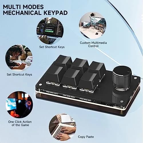 SIKAI CASE Programmable Macro Keyboard 6 Keys with Knob | Hot-Swappable Mechanical Switches thumbnail 3