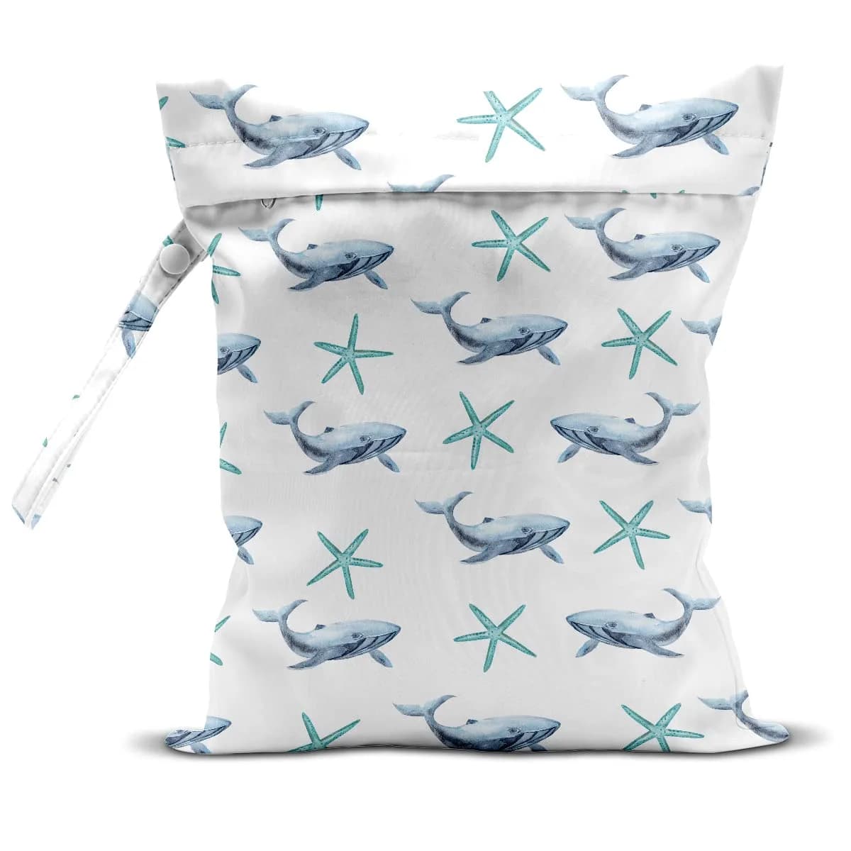 zcyxuuw Wet Dry Bag with Zipper Handle, 26 x 32 CM Waterproof Pouch for Swimsuit, Diapers, Gym Clothes, Makeup, Travel | Ocean Decor Starfish