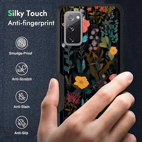 KJFHDJFDH Galaxy S20 FE 2022 Case | Dual Layer Shockproof Floral Design thumbnail 5
