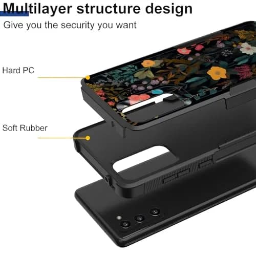 KJFHDJFDH Galaxy S20 FE 2022 Case | Dual Layer Shockproof Floral Design thumbnail 2