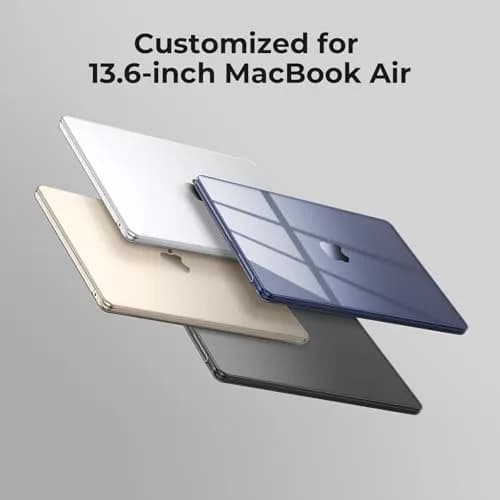 EooCoo Case for MacBook Air 13 inch 2022-2026 | Crystal Clear Slim Hard Shell thumbnail 5