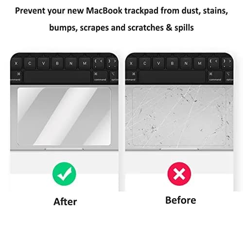 imComor 2PCS Trackpad Protector for MacBook Air 13.6 | Anti-Scratch Waterproof Skin thumbnail 5