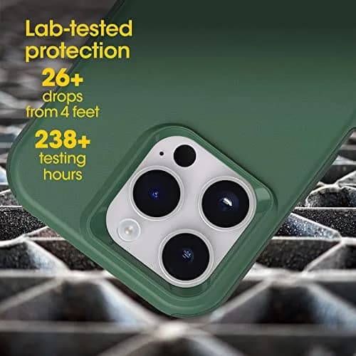 OtterBox Commuter Series Case for iPhone 14 Pro - Green | Slim & Tough, Antimicrobial, Port Protection thumbnail 5