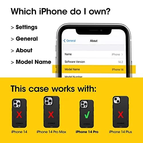 OtterBox Commuter Series Case for iPhone 14 Pro - Green | Slim & Tough, Antimicrobial, Port Protection thumbnail 2