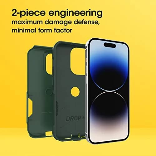 OtterBox Commuter Series Case for iPhone 14 Pro - Green | Slim & Tough, Antimicrobial, Port Protection thumbnail 3