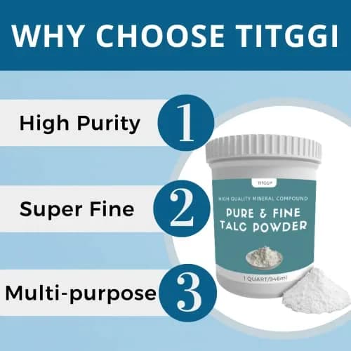 TITGGI Fine Talc Powder 296ml (1 Quart) | 6.5 Micron Mineral Powder for Tires, Paint & Resin thumbnail 2