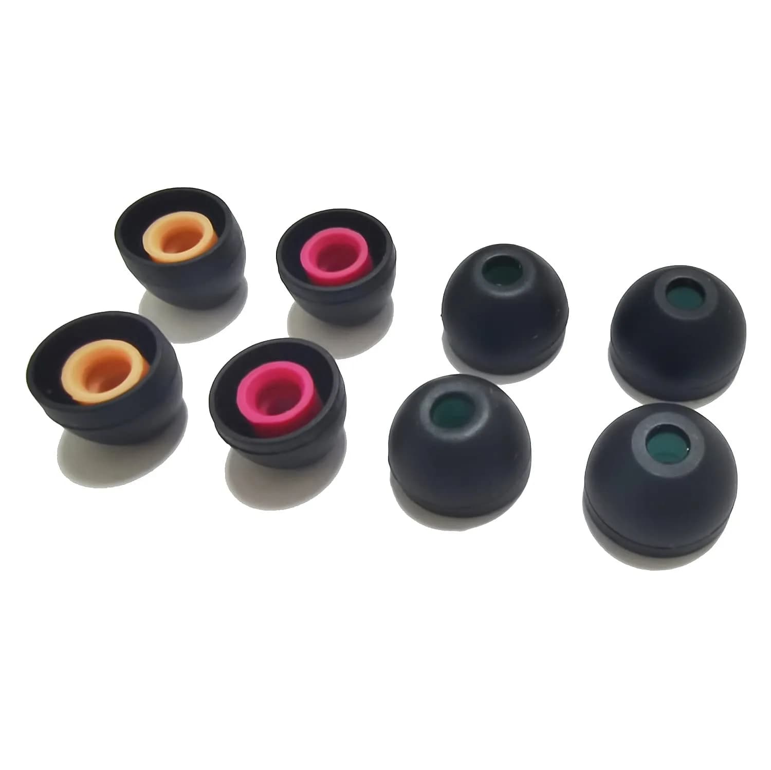 Mijusun Soft Silicone Ear Tips for Sony Earbuds – Universal Replacement Tips (4 Pairs, XS/S/M/L) - main product image