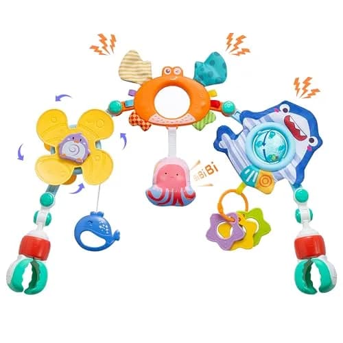 Lynncare Baby Stroller Arch Toy with Sensory Activity Toys, 20.48 oz (580 g) | BPA-Free, ASTM Certified thumbnail 1
