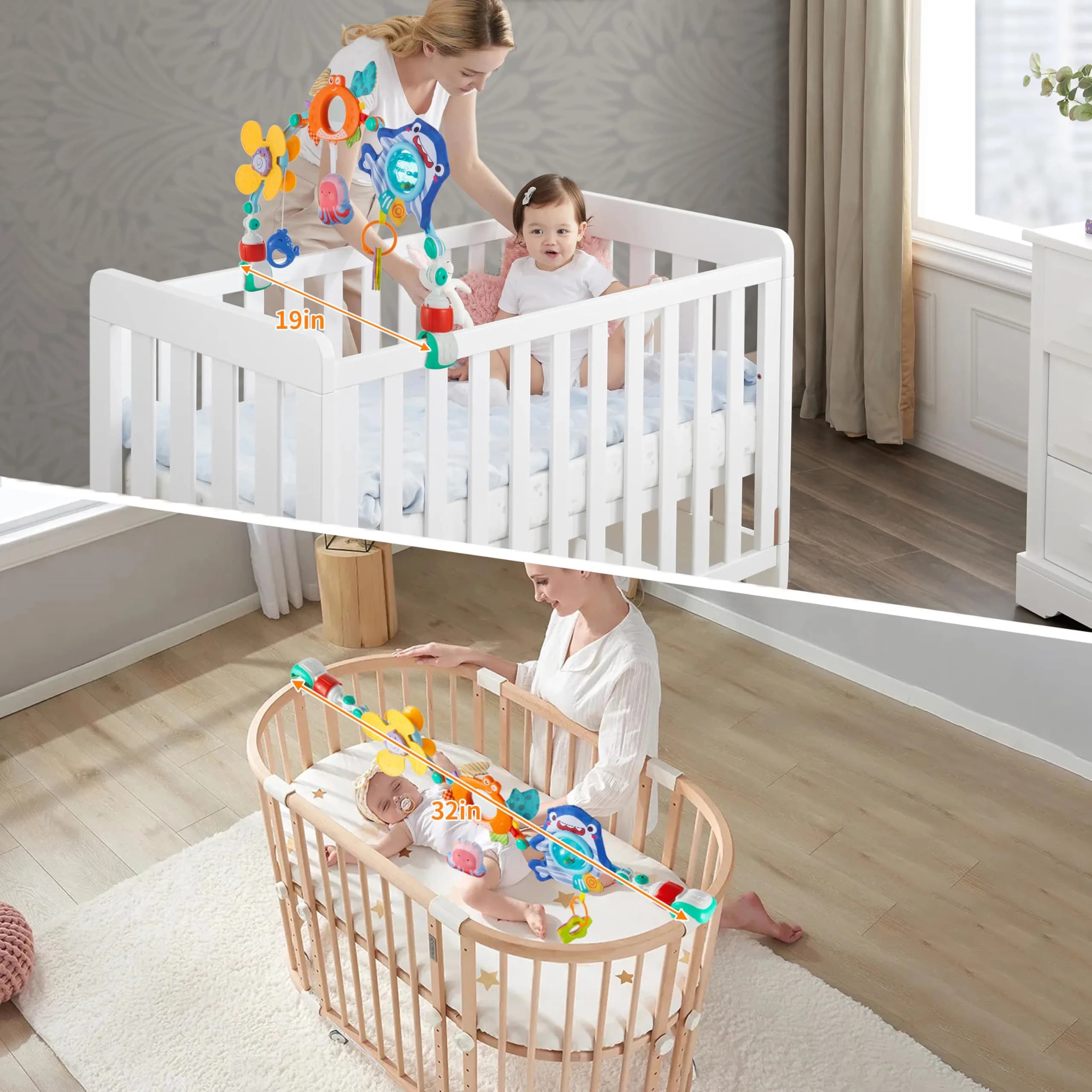Lynncare Baby Stroller Arch Toy with Sensory Activity Toys, 20.48 oz (580 g) | BPA-Free, ASTM Certified - view 5