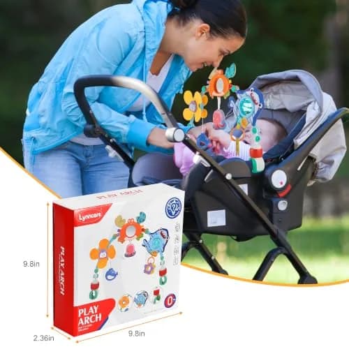 Lynncare Baby Stroller Arch Toy with Sensory Activity Toys, 20.48 oz (580 g) | BPA-Free, ASTM Certified thumbnail 6