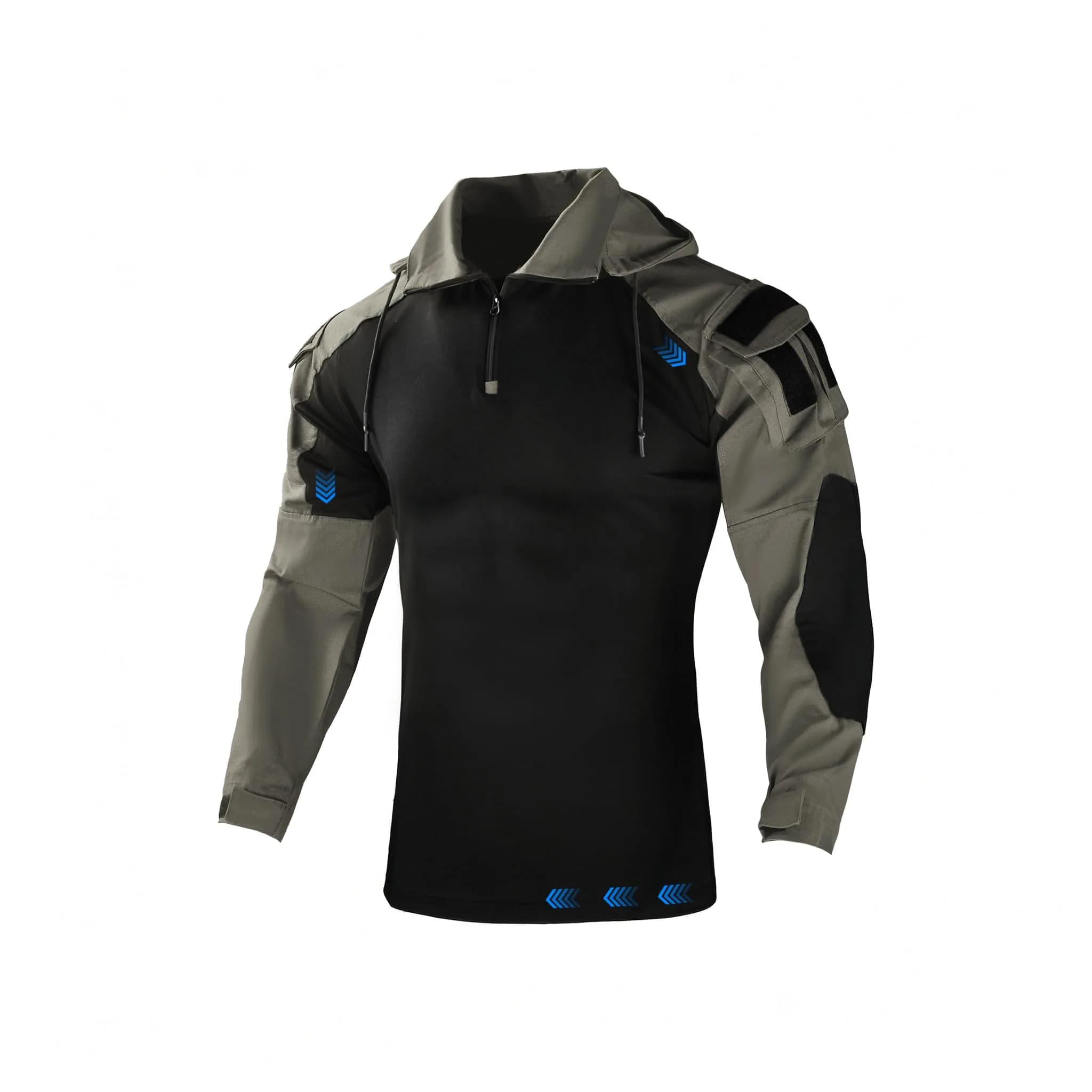 HAN·WILD Men's Tactical Combat Shirt, Breathable Tactical Shirt, Combat Top | UPF50 Sun Protection, Military-Grade Comfort
