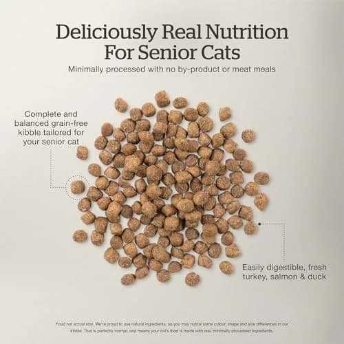 Now Fresh Senior Dry Cat Food, Turkey, Salmon & Duck, 16 lb | Grain-Free & Supports Aging Cats thumbnail 4