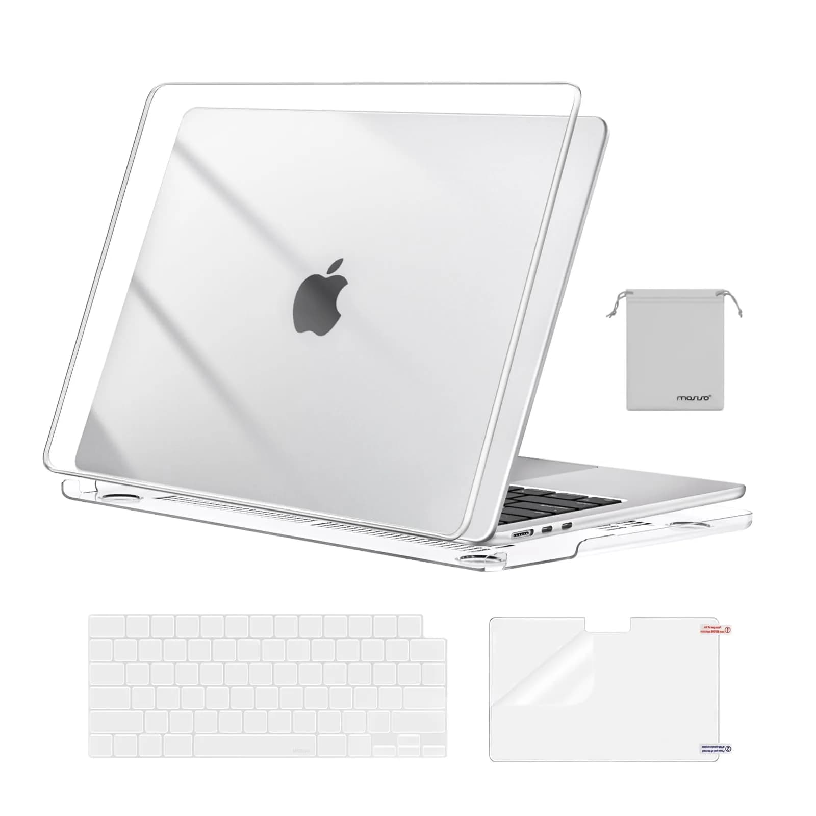 MOSISO Compatible with MacBook Air 13 inch Case M5 2026 M4 M3 M2 2025-2022 | Liquid Retina Display & Touch ID