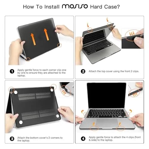 MOSISO Compatible with MacBook Air 13 inch Case M5 2026 M4 M3 M2 2025-2022 | Liquid Retina Display & Touch ID thumbnail 9