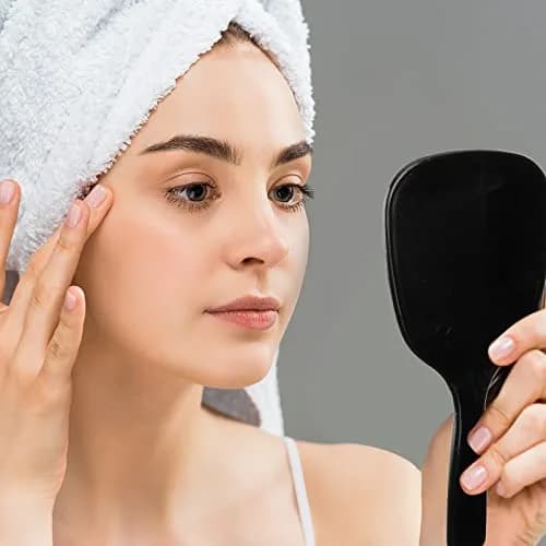 Vinsot Handheld Mirror 7.09 x 3.15 in | Small, Portable Makeup & Grooming Tool thumbnail 4