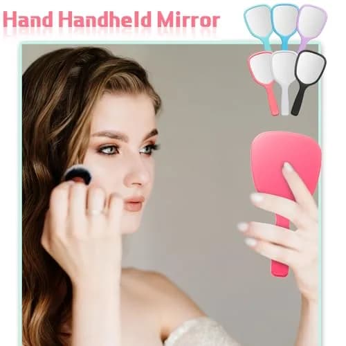 Vinsot Handheld Mirror 7.09 x 3.15 in | Small, Portable Makeup & Grooming Tool thumbnail 5