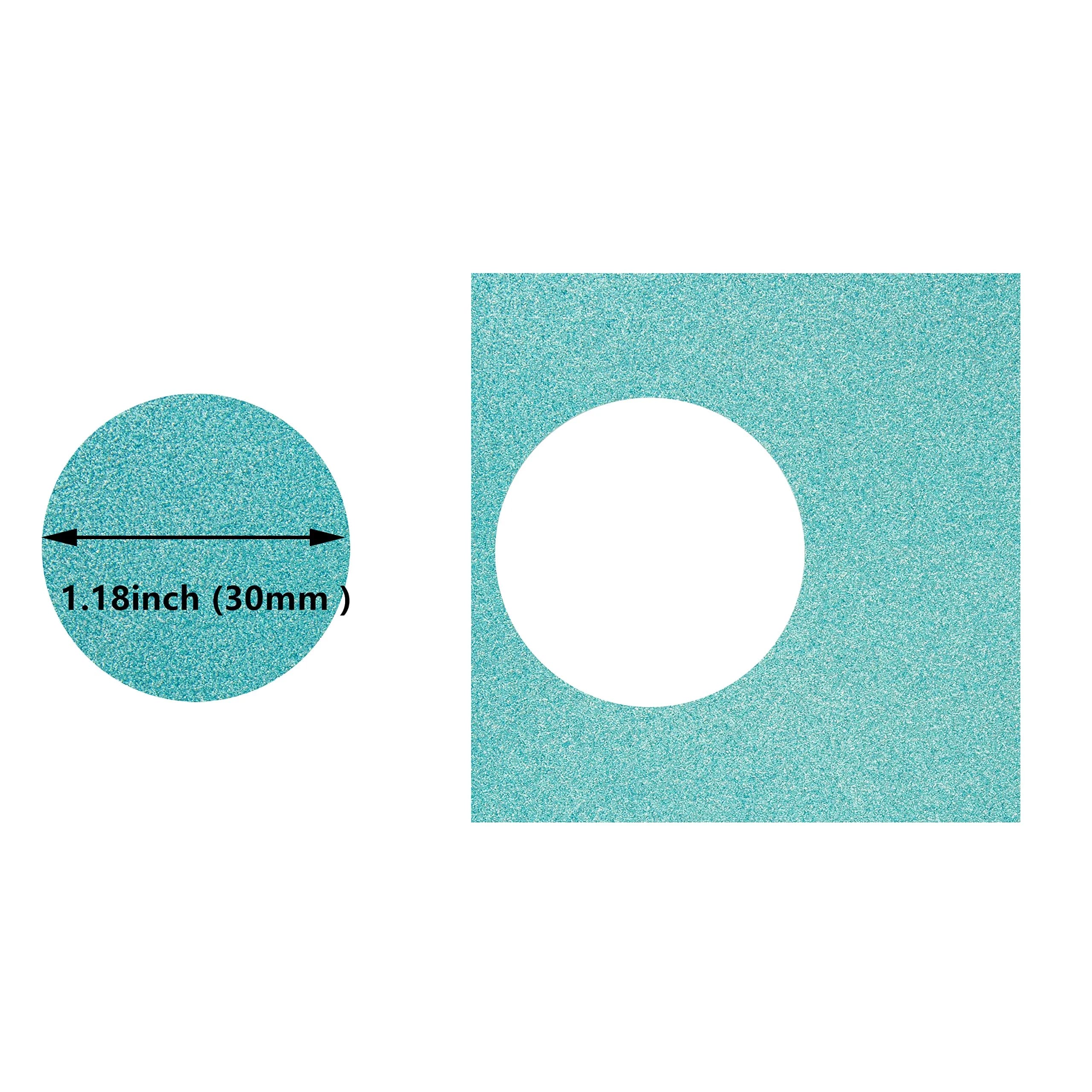 QIQQIKIN 1.18 inch (30mm) Blue Circle Puncher | Lever Action Craft Tool for Paper Crafts - view 7