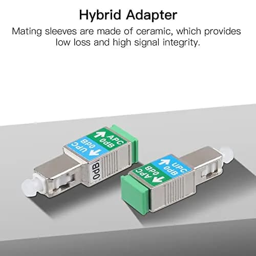 Duogalia Fiber Optic Adapter 2 Pack | Singlemode SM 9/125 Hybrid Connectors for Home & Professional Use thumbnail 6