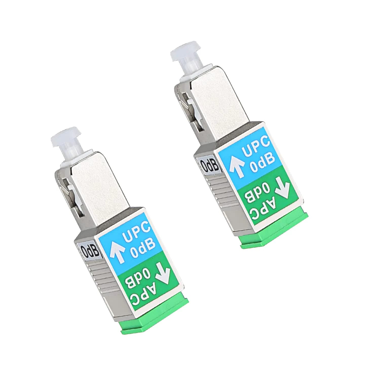 Duogalia Fiber Optic Adapter 2 Pack | Singlemode SM 9/125 Hybrid Connectors for Home & Professional Use — Green