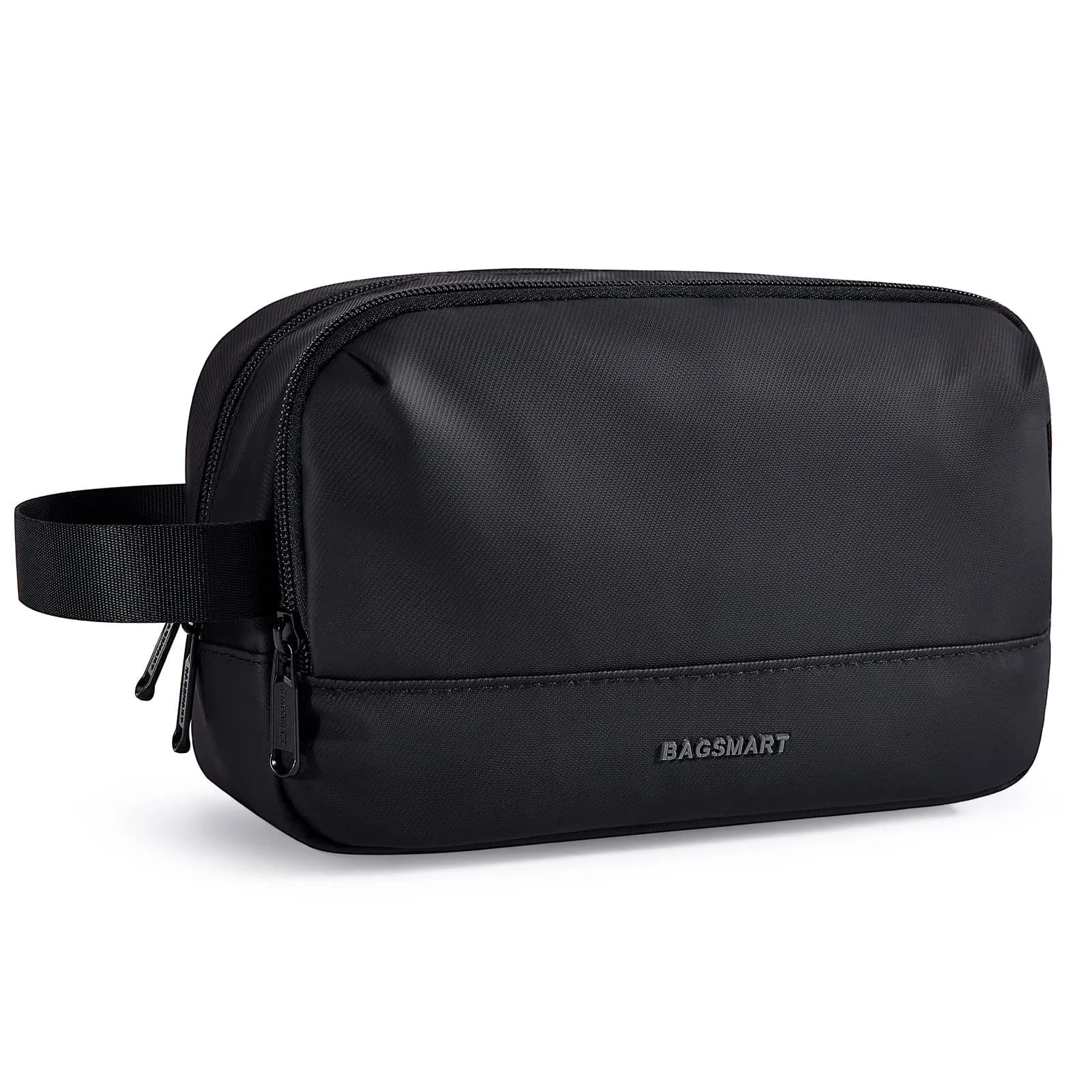 BAGSMART Large Toiletry Bag for Men, Hanging Dopp Kit 25.9cm (10.2 inches) | Water-Resistant Travel Organizer — Black