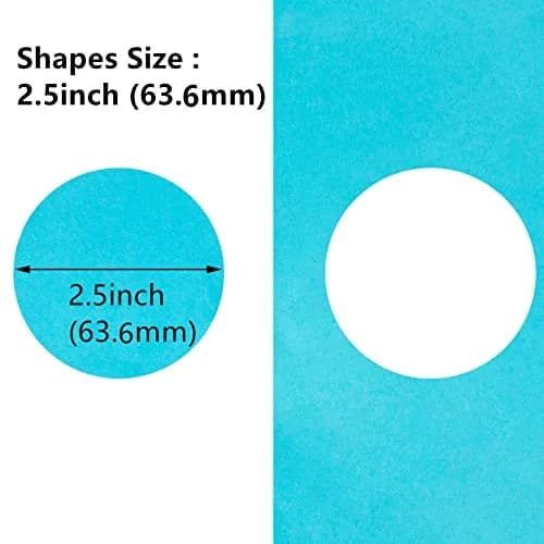 QIQQIKIN 2.5 inch (63.6mm) Blue Circle Hole Punch | Cuts Clean Circles for Crafts & Card Making thumbnail 7