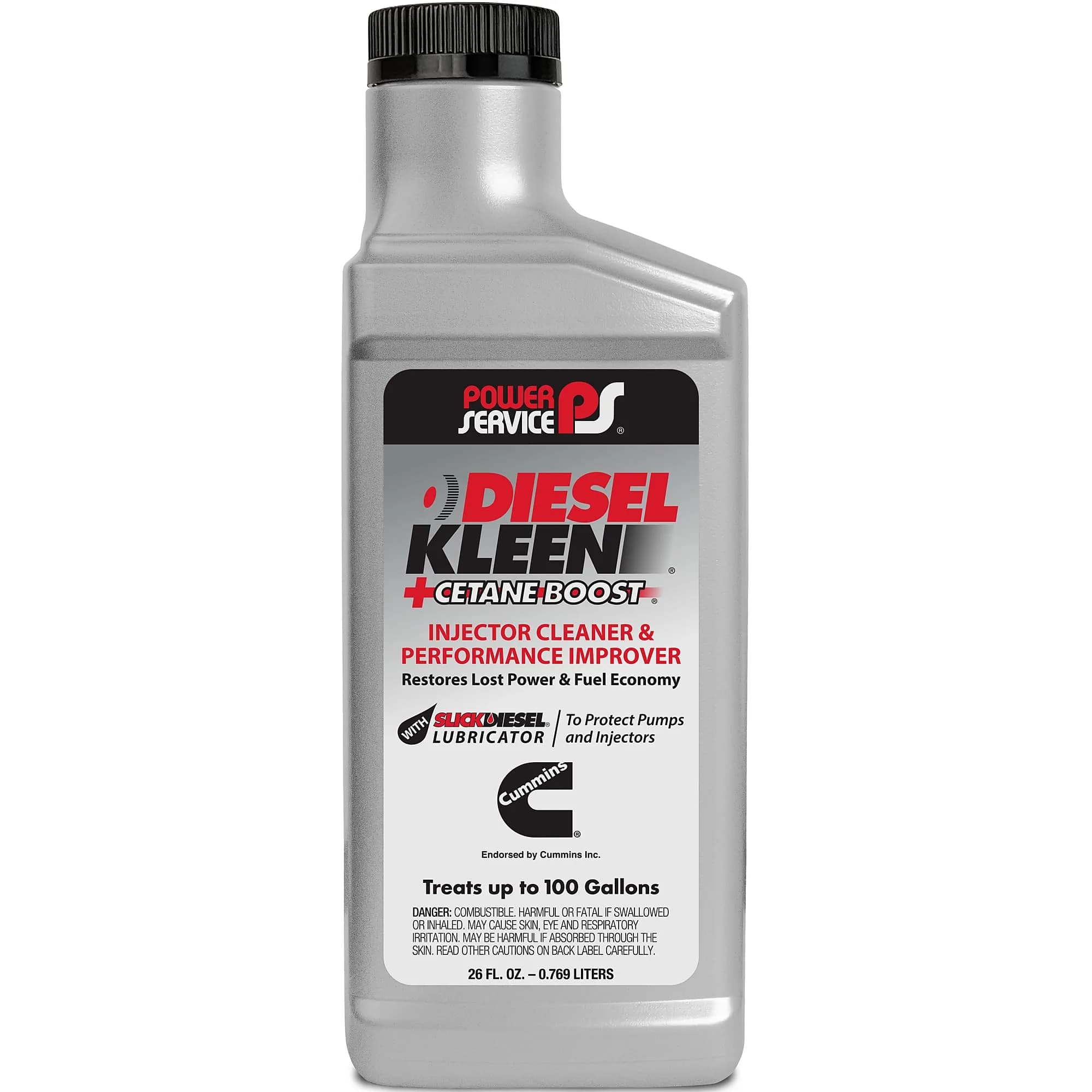Power Service Diesel Kleen +Cetane Boost 26oz Pack of 12 | Injector Cleaner & Performance Improver