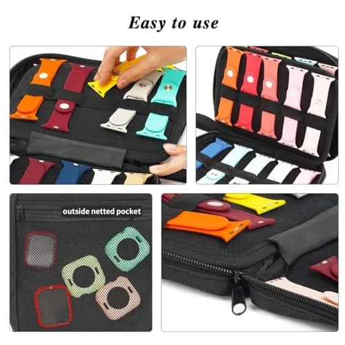 PACMAXI Watch Bands Storage Case | Holds 20 Watch Straps, Compact & Portable thumbnail 5
