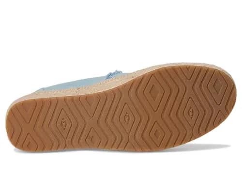 TOMS Women's Valencia Platform Espadrille 8.5 | Pastel Blue Washed Denim Casual Style thumbnail 4