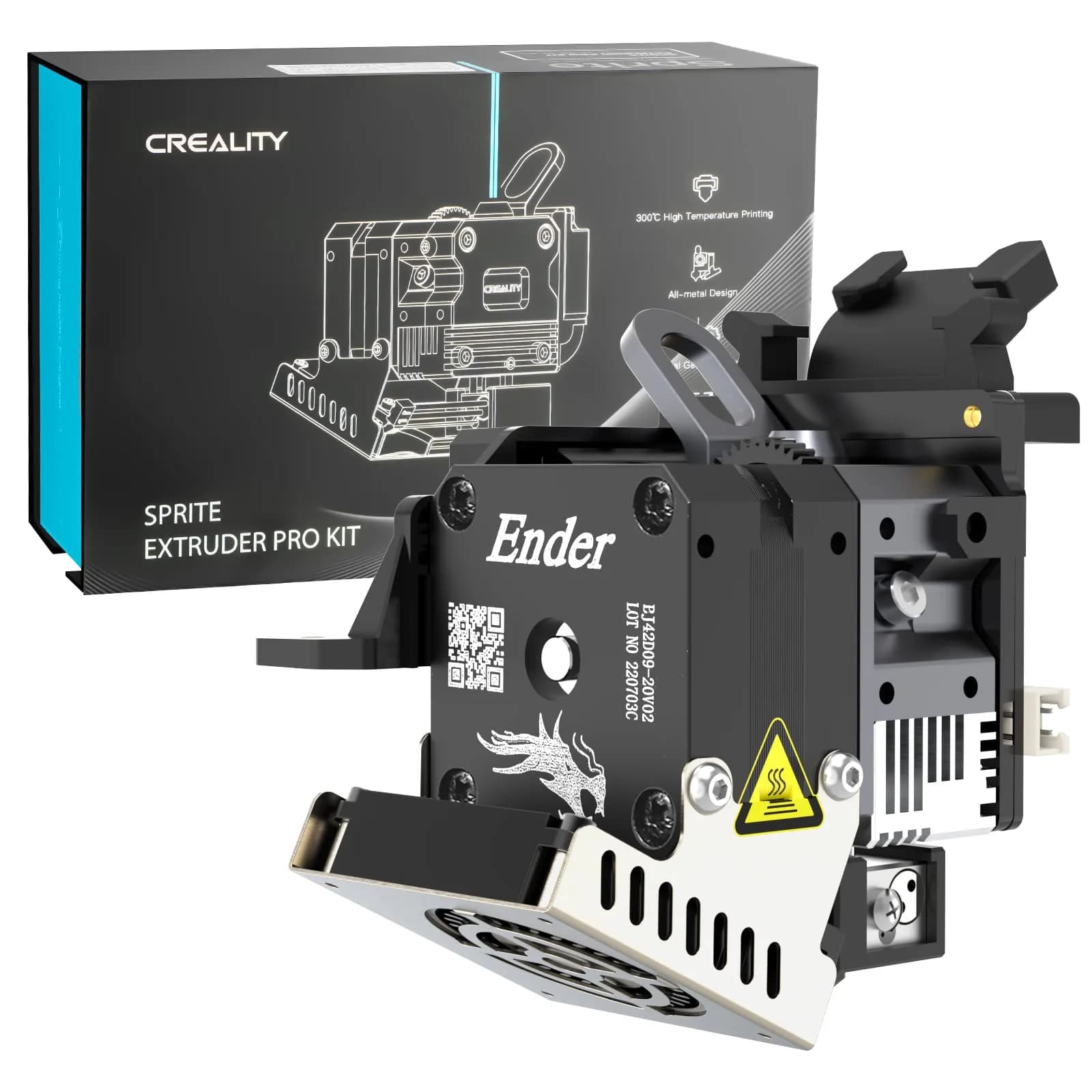 Creality Sprite Extruder Pro Kit Support 300°C | All Metal Direct Drive for Ender 3/Pro/Max — Sprite Extruder Pro
