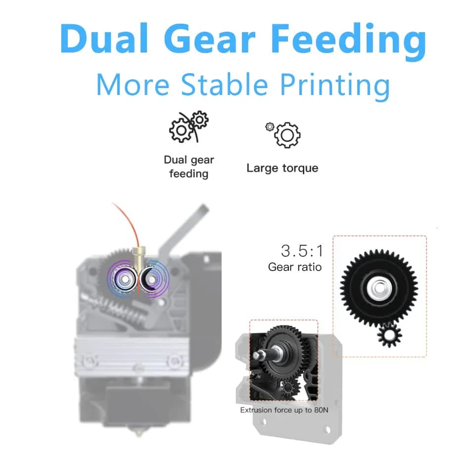 Creality Sprite Extruder Pro Kit Support 300°C | All Metal Direct Drive for Ender 3/Pro/Max thumbnail 3