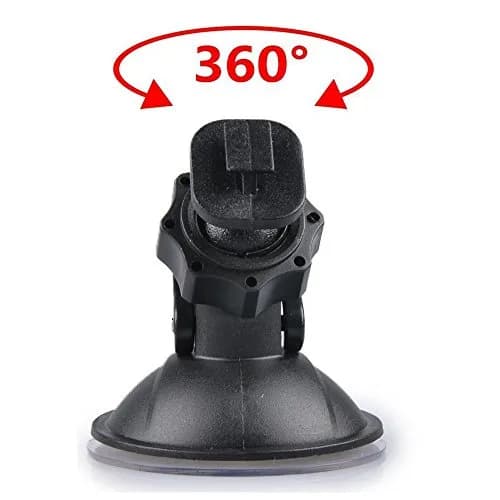 SSLHONG Black Dash Cam Suction Cup Mount Holder with 6 Adapters | Easy Install & Removal thumbnail 4
