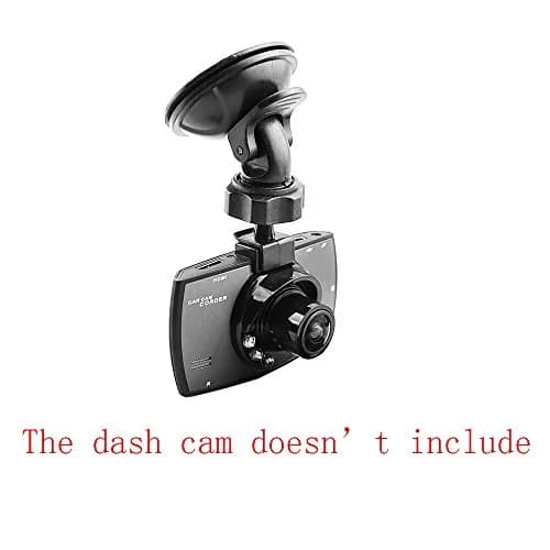 SSLHONG Black Dash Cam Suction Cup Mount Holder with 6 Adapters | Easy Install & Removal thumbnail 3