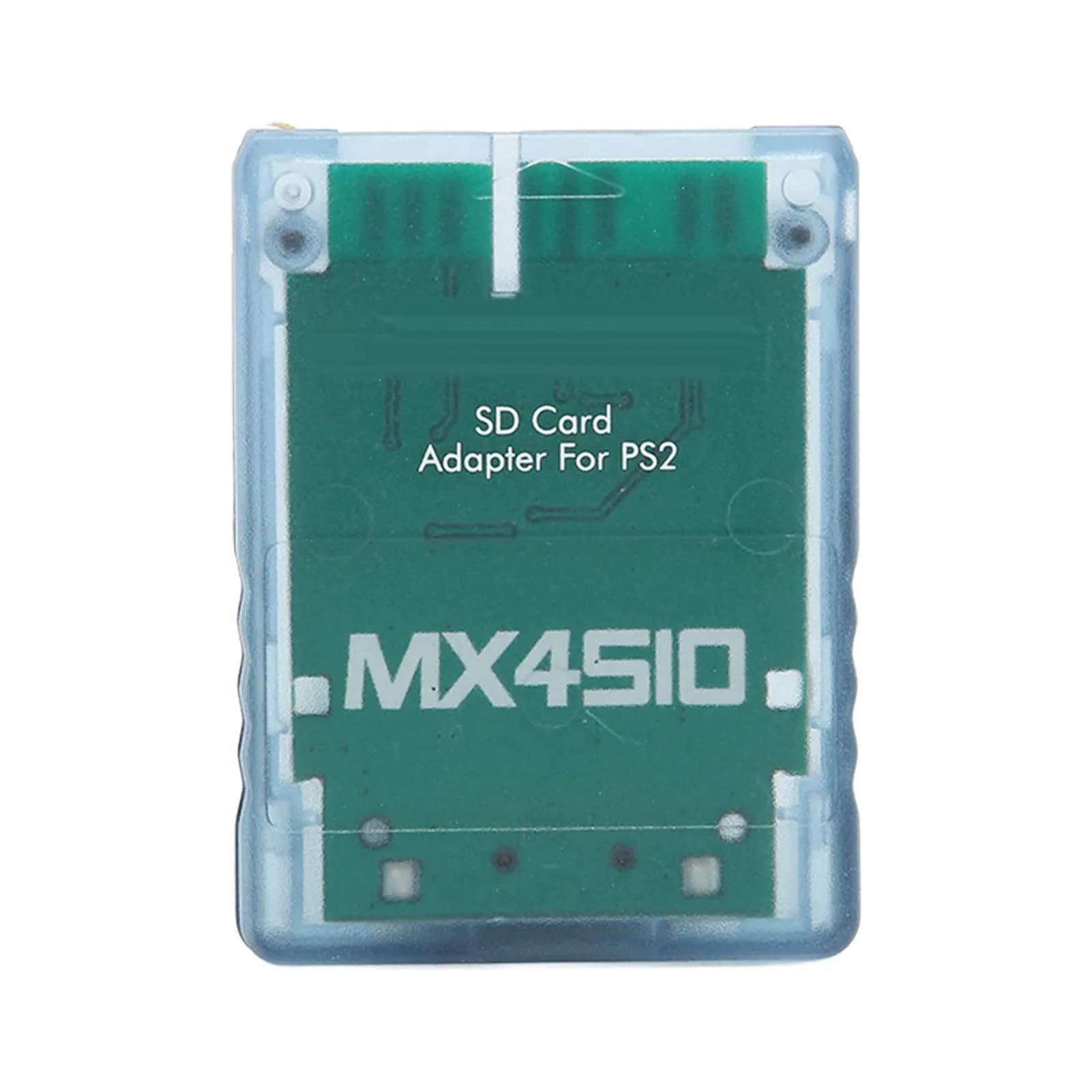 Yoidesu Memory Adapter for PS2 Fat Console | Blue ABS Card Reader for SIO2SD (70-120 chars) — Blue