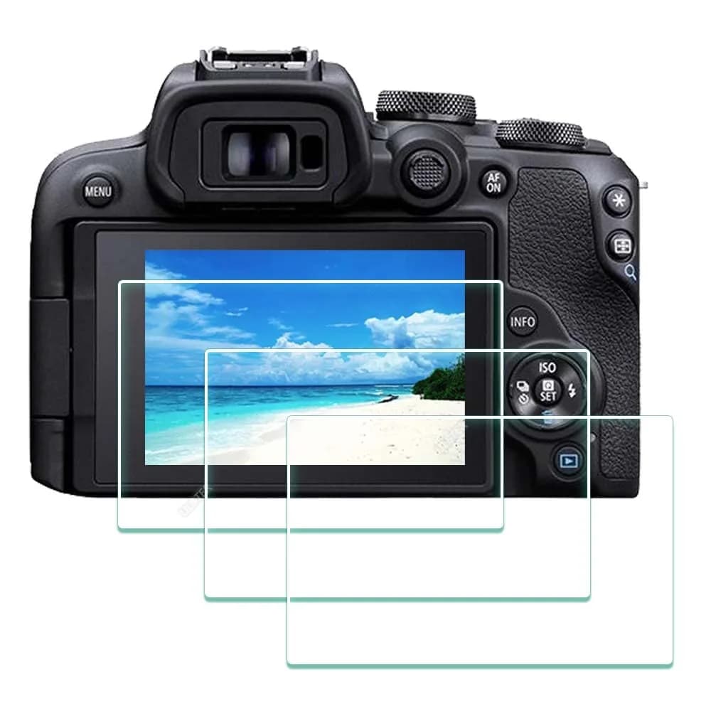 ULBTER 9H Tempered Glass Screen Protector for Canon EOS R10 / EOS R100 Camera LCD (3 Pack) | Anti-Bubble, Anti-Scratch, 99.99% HD Clarity — EOS R10 / EOS R100