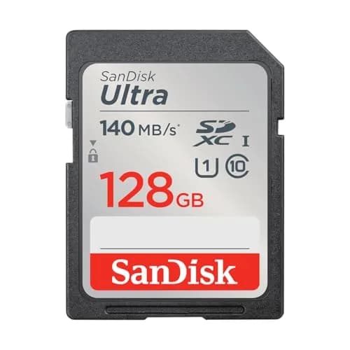 SanDisk 128GB Ultra SDXC UHS-I Memory Card 128 GB (128 GB) | Full HD Video Recording thumbnail 1