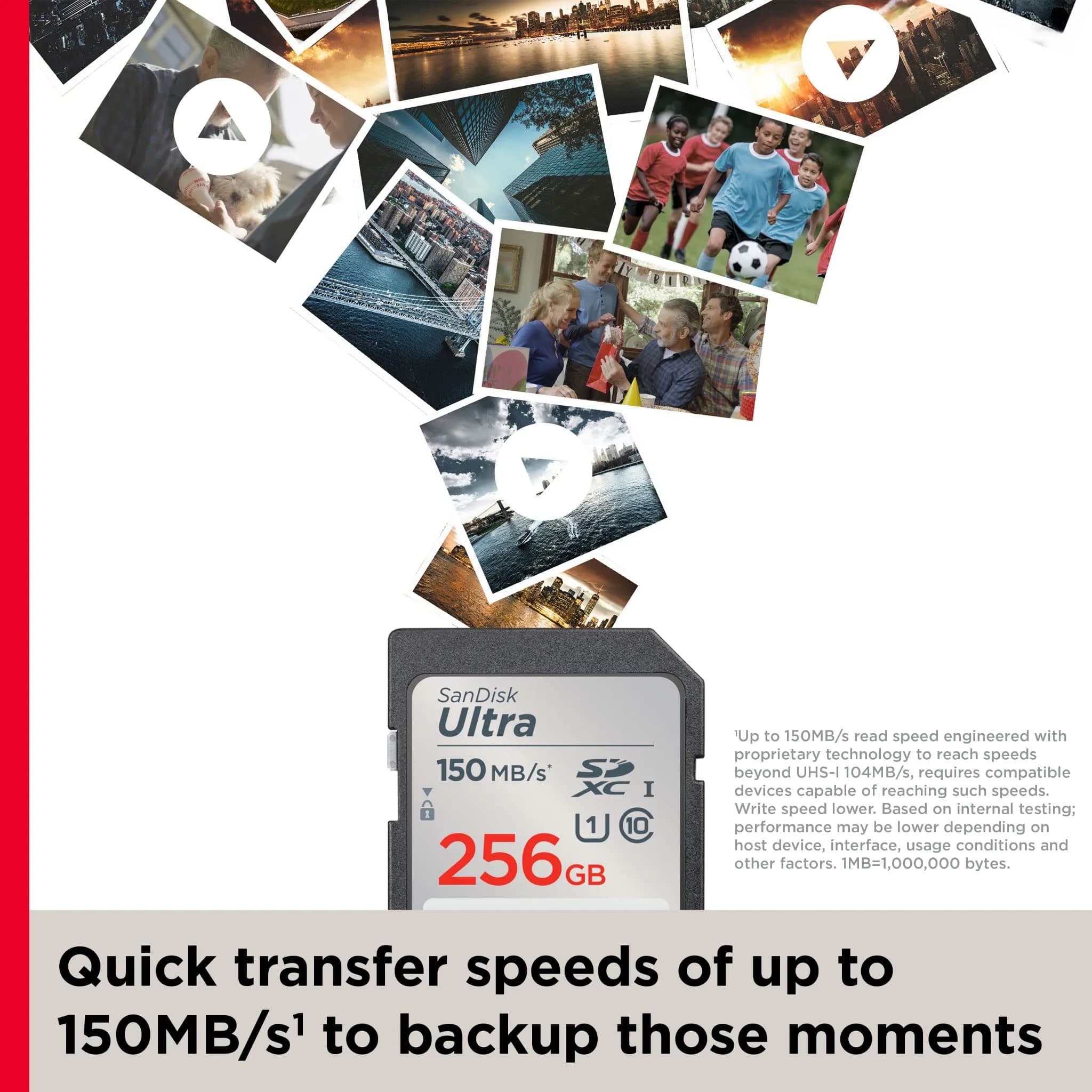 SanDisk 256GB Ultra SDXC UHS-I Memory Card 256GB (8.47 Fl Oz) | Fast Read Speeds Up to 150MB/s - view 4