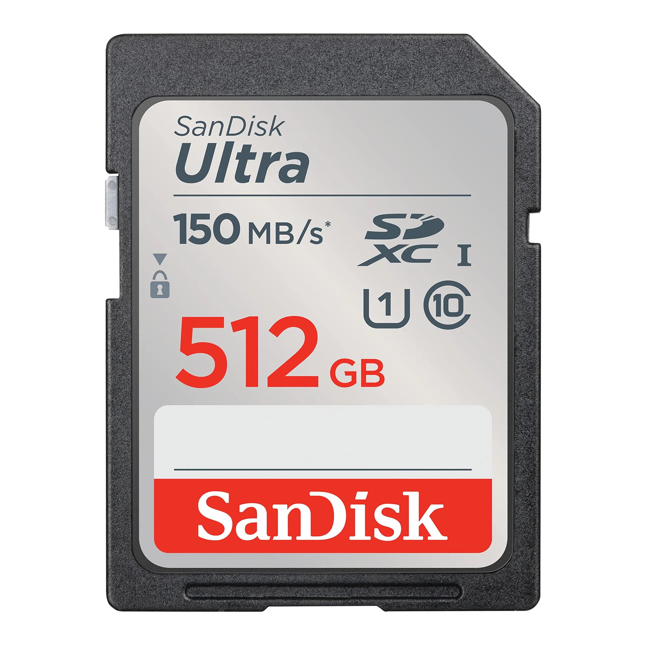 SanDisk 512GB Ultra SDXC UHS-I Memory Card 512GB (17.78cm x 23.11cm x 0.71cm) | Full HD Video & Fast Transfers - main product image
