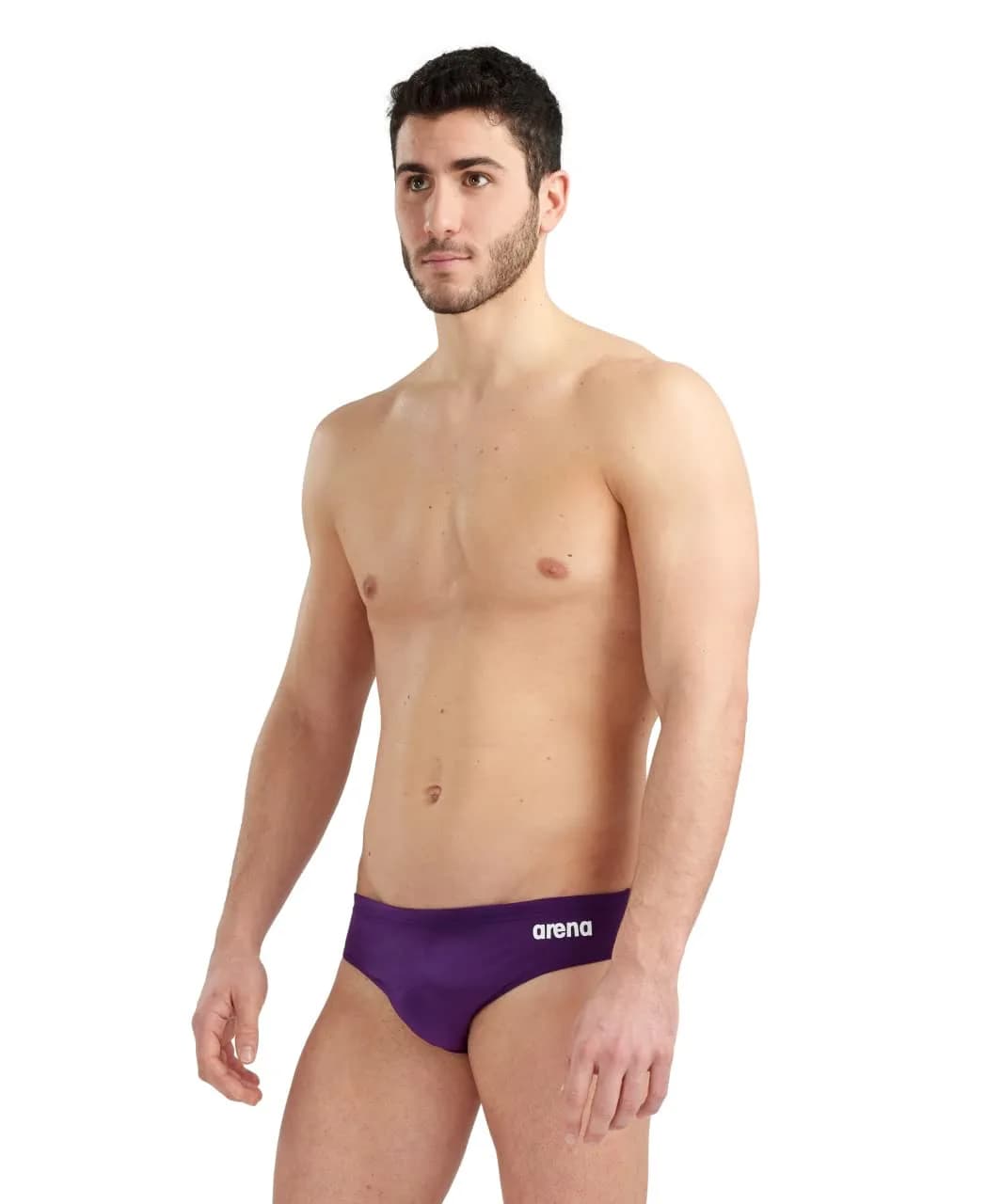 ARENA Men’s Team Solid Swim Brief MaxLife Eco 34 | Chlorine-Resistant, UV Protected, Quick-Dry