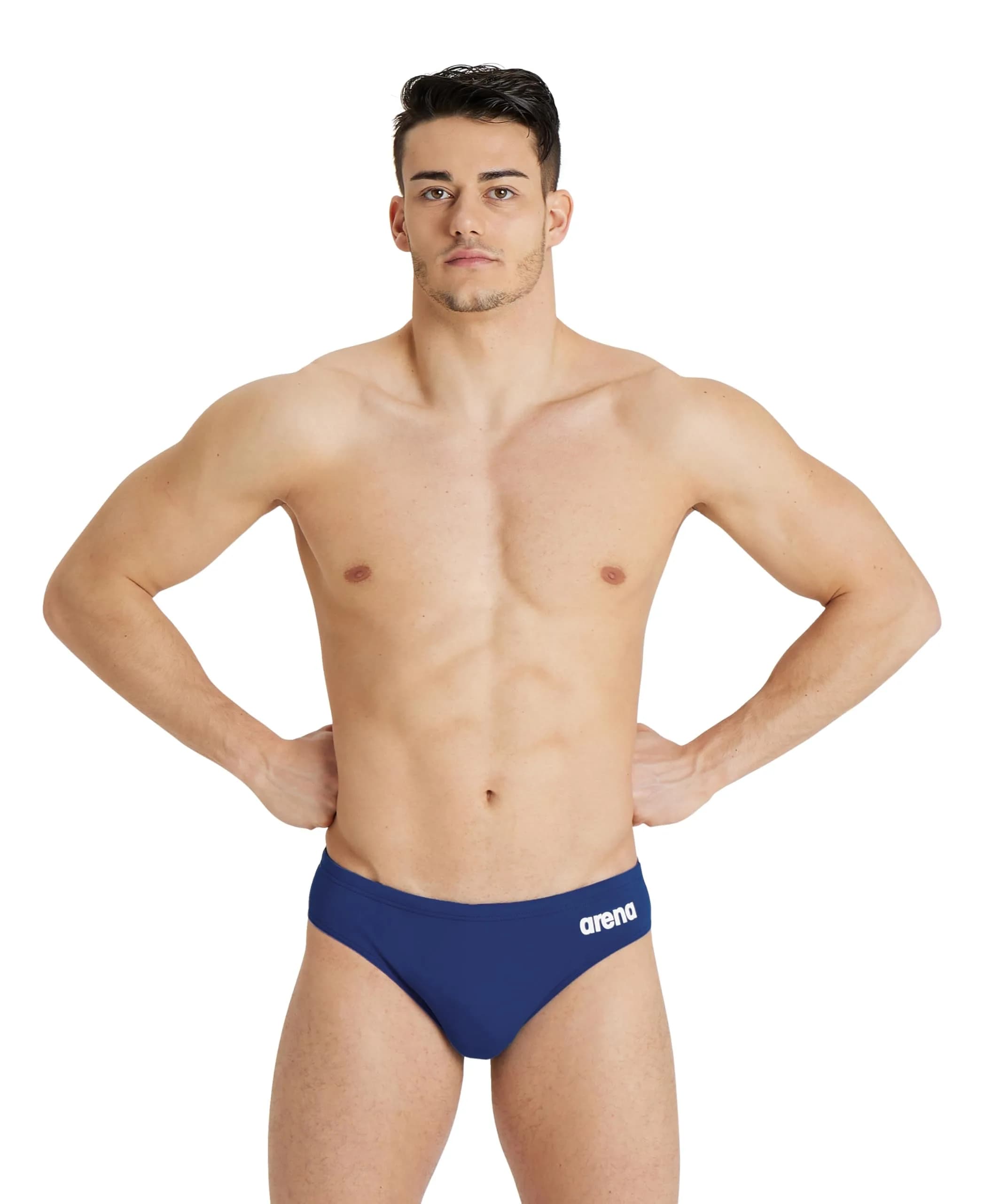 ARENA Men’s Team Solid Swim Brief MaxLife Athletic Swimwear US Size 24 | Chlorine-Resistant, UV & Quick-Dry